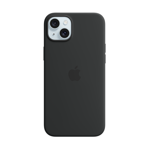 Apple Silicone Case with Magsafe, iPhone 15 Plus, черный - Чехол