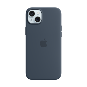 Apple Silicone Case with Magsafe, iPhone 15 Plus, синий - Чехол