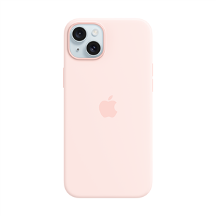 Apple Silicone Case with Magsafe, iPhone 15 Plus, light pink - Case MT143ZM/A