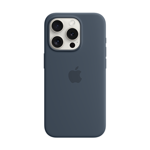 Apple Silicone Case with Magsafe, iPhone 15 Pro, sinine - Ümbris