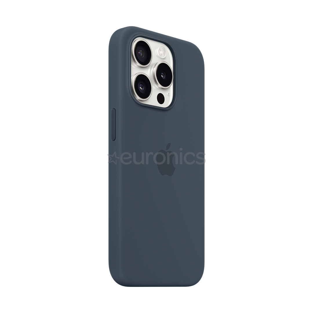 Apple Silicone Case with Magsafe, iPhone 15 Pro, синий - Чехол
