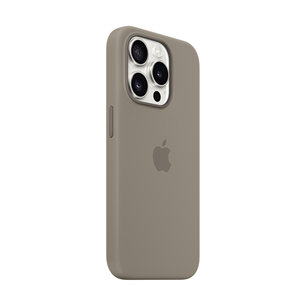 Apple Silicone Case with Magsafe, iPhone 15 Pro, коричневый - Чехол