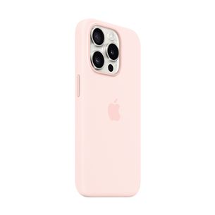 Apple Silicone Case with Magsafe, iPhone 15 Pro, roosa - Ümbris