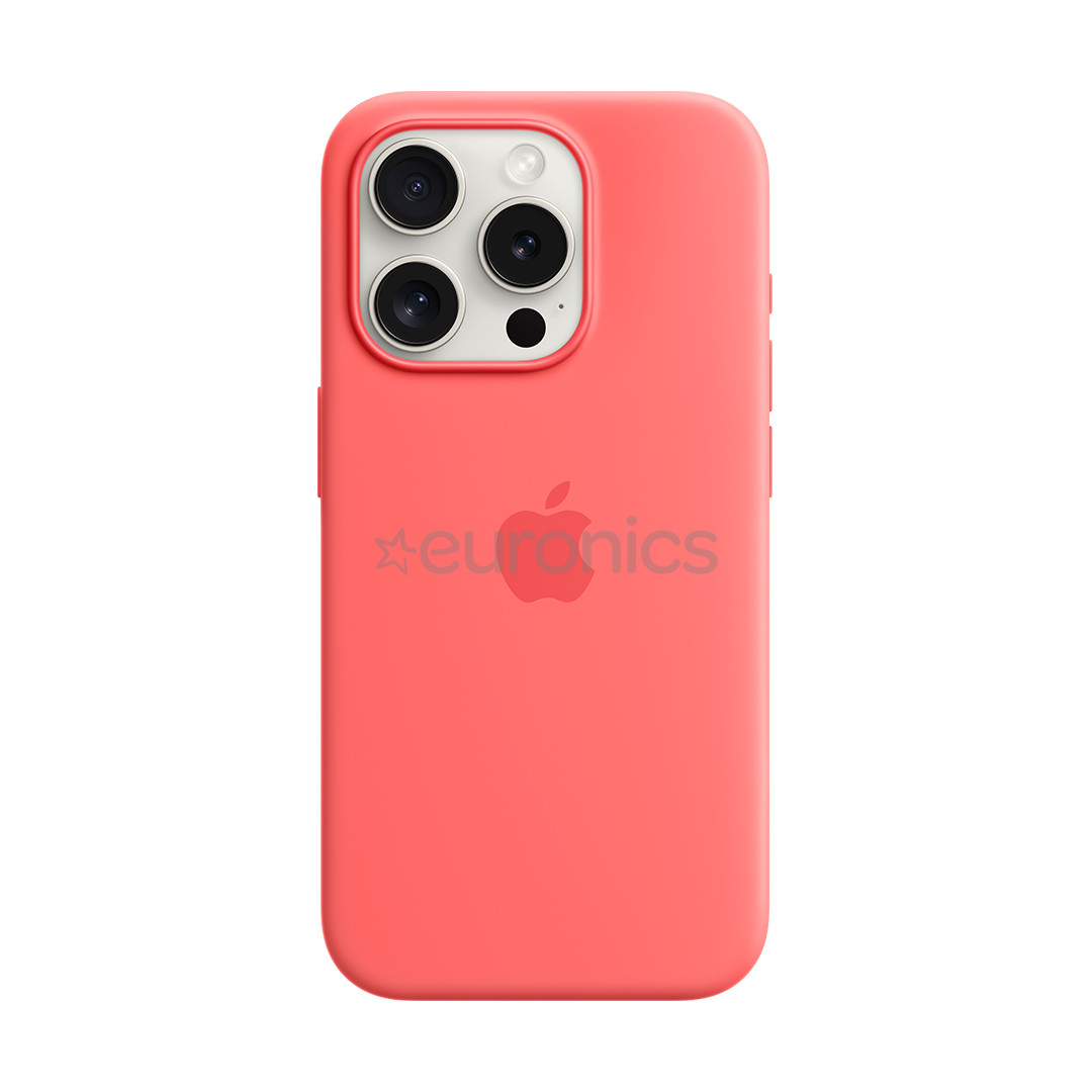 Apple Silicone Case with Magsafe, iPhone 15 Pro, розовый - Чехол