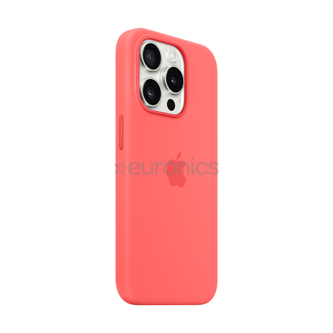 Apple Silicone Case with Magsafe, iPhone 15 Pro, розовый - Чехол