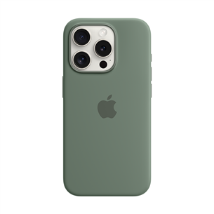 Apple Silicone Case with Magsafe, iPhone 15 Pro, зеленый - Чехол