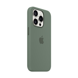 Apple Silicone Case with Magsafe, iPhone 15 Pro, зеленый - Чехол