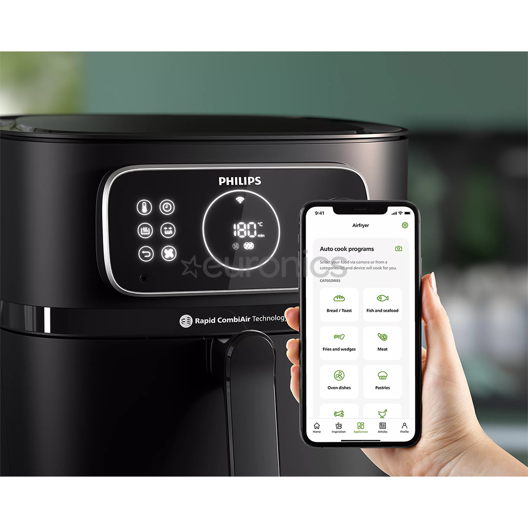 Philips 7000 XXL Airfryer Combi Connected, 8,3 L, 2200 W, must - Kuumaõhufritüür