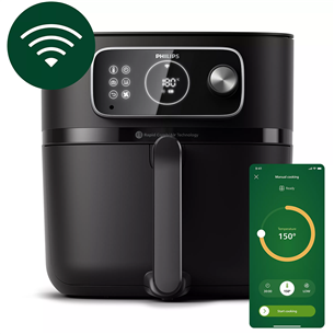 Philips 7000 XXL Airfryer Combi Connected, 8,3 л, 2200 Вт, черный - Аэрогриль