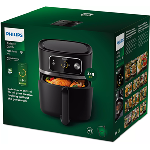 Philips 7000 XXL Airfryer Combi Connected, 8,3 L, 2200 W, black - Air fryer