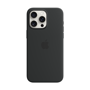 Apple Silicone Case with Magsafe, iPhone 15 Pro Max, black - Case