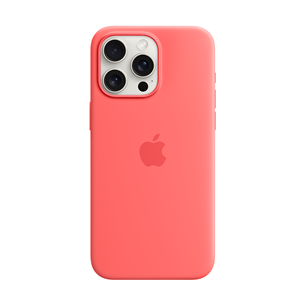 Apple Silicone Case with Magsafe, iPhone 15 Pro Max, guava - Case
