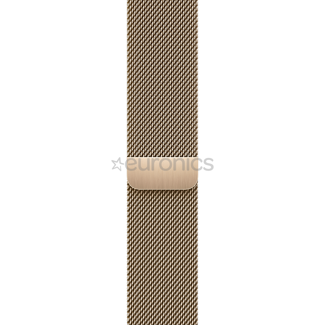 Apple Watch 45 мм, Milanese Loop, золотистый - Ремешок для часов