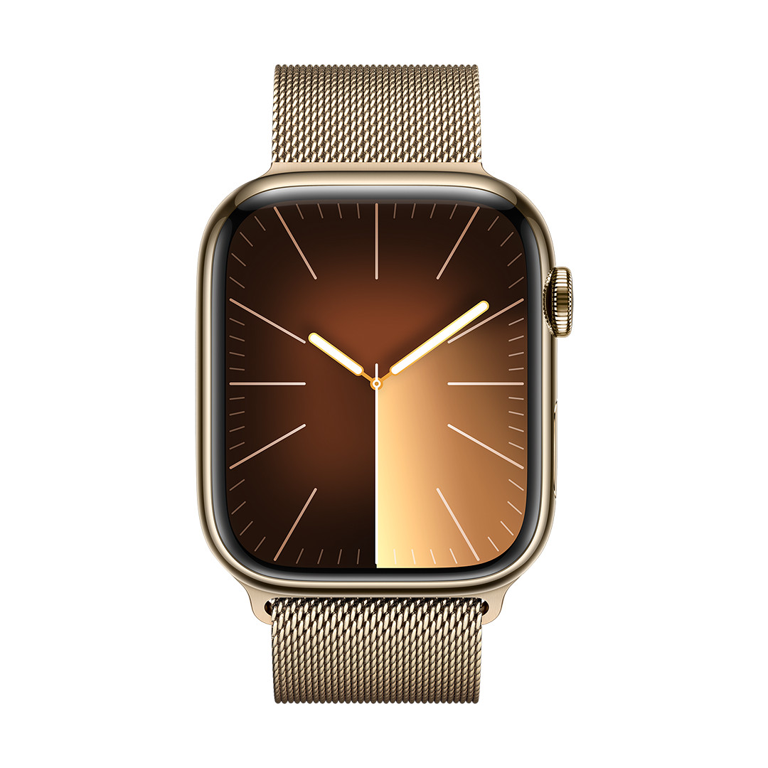 Apple Watch 45 мм, Milanese Loop, золотистый - Ремешок для часов