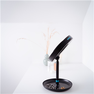 Beurer, black - Illuminated cosmetics mirror with magnetic mirror