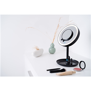 Beurer, черный - Косметическое зеркало с подсветкой + магнитное зеркало