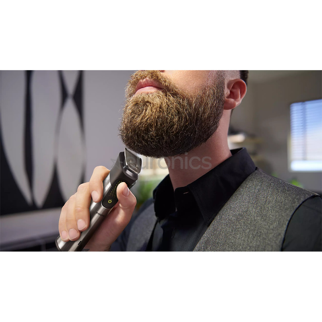 Philips Seeria 9000 All-in-One Trimmer, hõbedane - Trimmeri komplekt + OneBlade