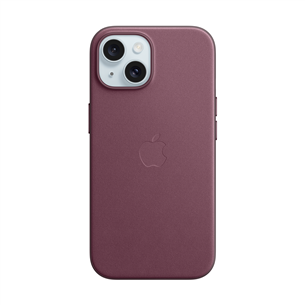 Apple FineWoven Case with MagSafe, iPhone 15, lilla - Ümbris
