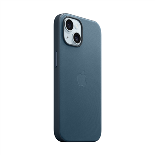 Apple FineWoven Case with MagSafe, iPhone 15, синий - Чехол