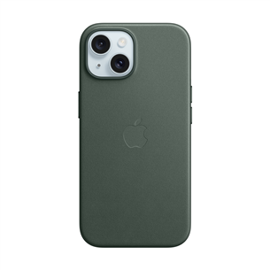 Apple FineWoven Case with MagSafe, iPhone 15, roheline - Ümbris