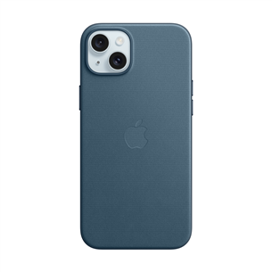 Apple FineWoven Case with MagSafe, iPhone 15 Plus, синий - Чехол
