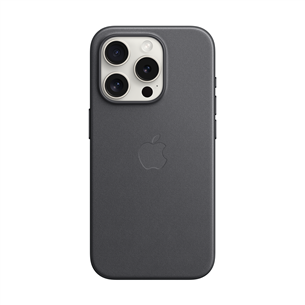 Apple FineWoven Case with MagSafe, iPhone 15 Pro, черный  - Чехол MT4H3ZM/A
