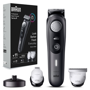 Braun Series 9 Pro, AutoSense, black - Beard trimmer