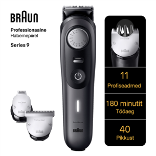 Braun Series 9 Pro, AutoSense, must - Habemetrimmer