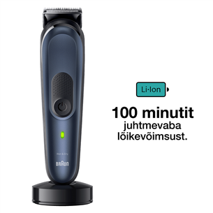 Braun Series 7, 10 в 1, Wet & Dry, синий - Мультитриммеp