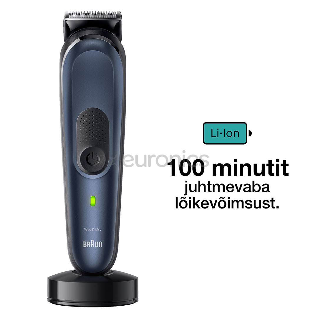 Braun Seeria 7, 10-ühes, Wet & Dry, sinine - Trimmeri komplekt