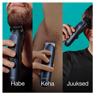 Braun Series 7, 10-in-one, Wet & Dry, blue - Multi grooming kit