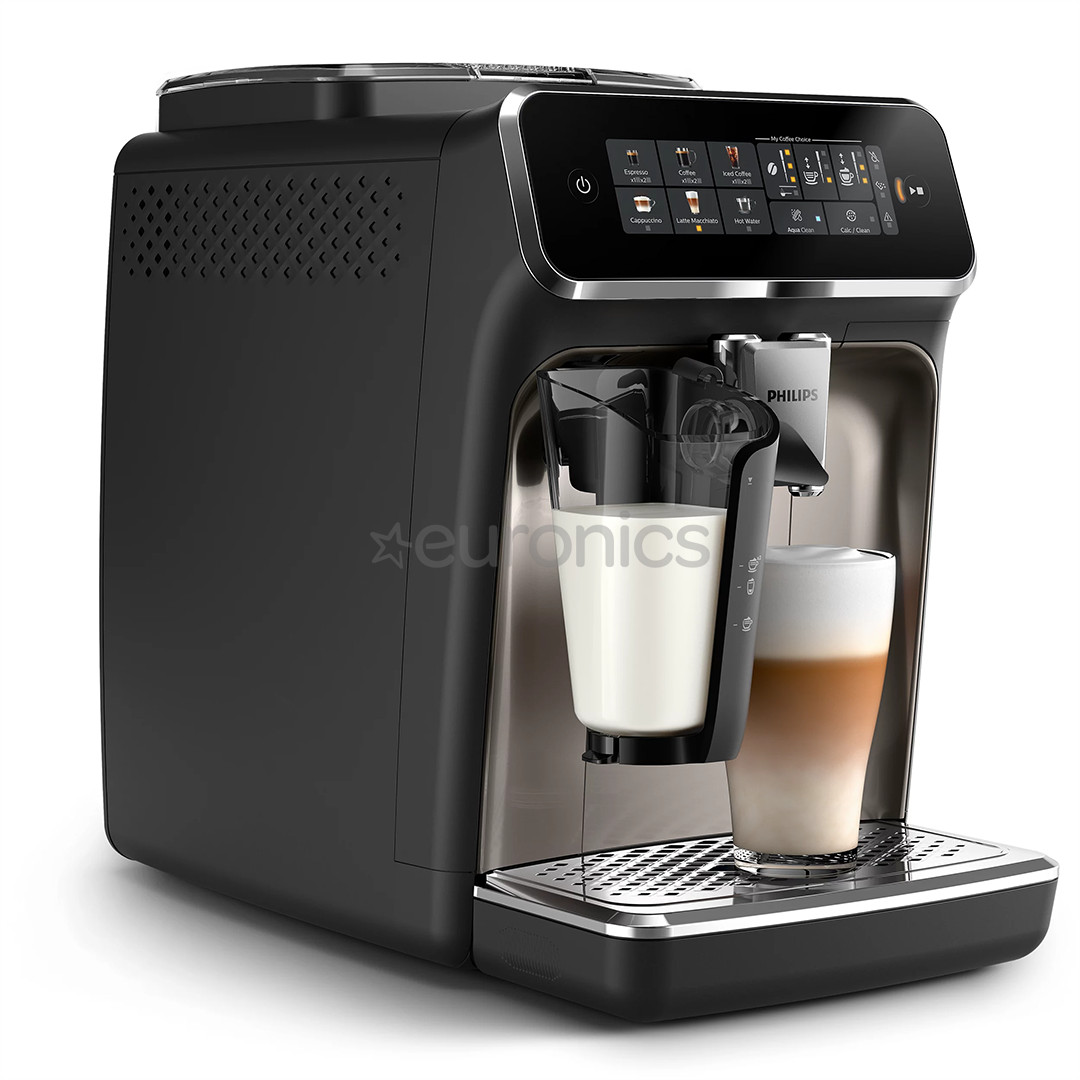Philips LatteGo Seeria 3300, must - Täisautomaatne espressomasin