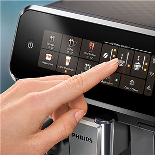 Philips LatteGo Seeria 3300, must - Täisautomaatne espressomasin