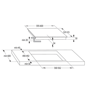 Hisense - Built-in oven + induction hob