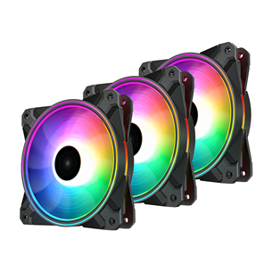 Deepcool CF120, 3 in 1, RGB LED - PC fan kit DP-F12-AR-CF120P-3P