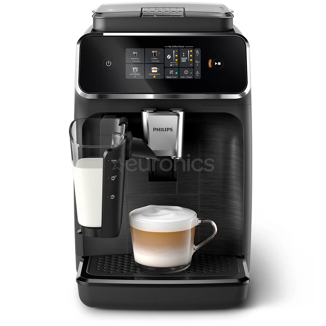 Philips LatteGo Series 2300, mattmust - Täisautomaatne espressomasin