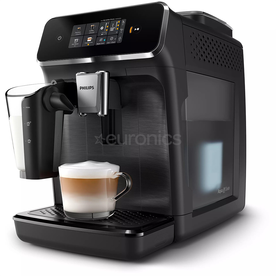 Philips LatteGo Series 2300, mattmust - Täisautomaatne espressomasin
