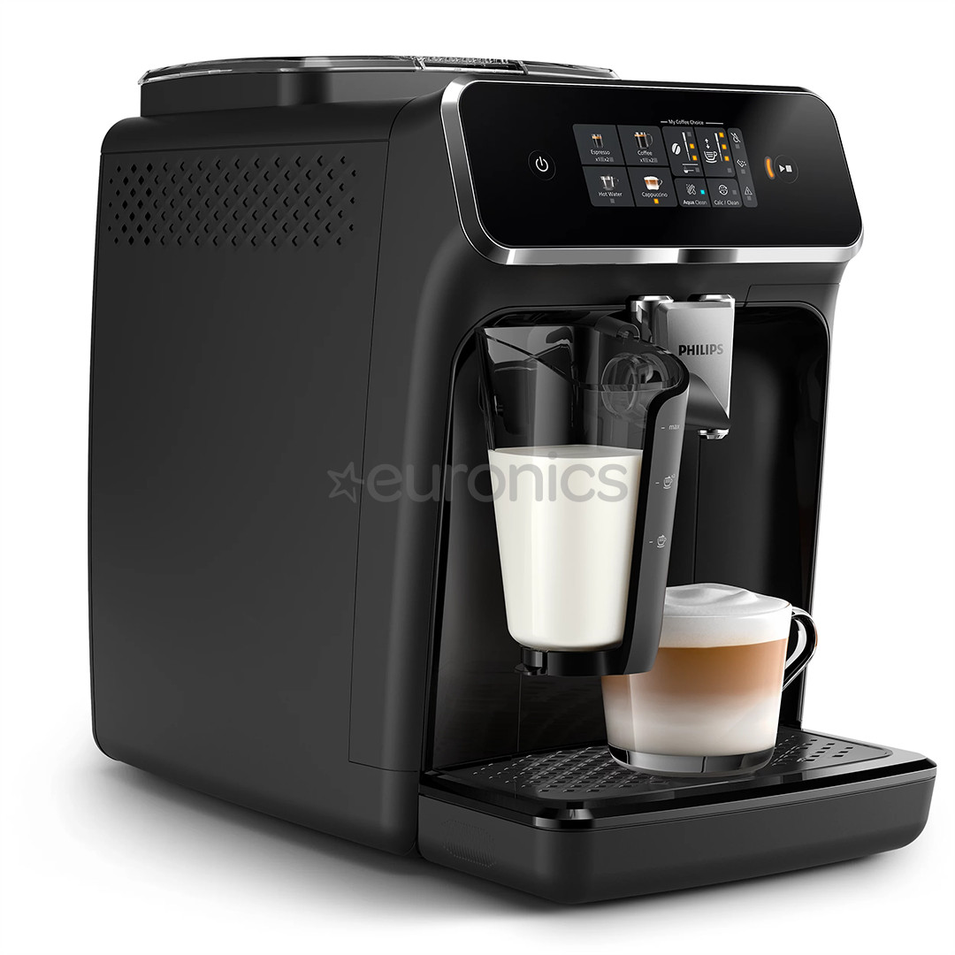 Philips LatteGo Series 2300, läikiv must - Täisautomaatne espressomasin
