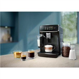 Philips LatteGo Series 2300, läikiv must - Täisautomaatne espressomasin