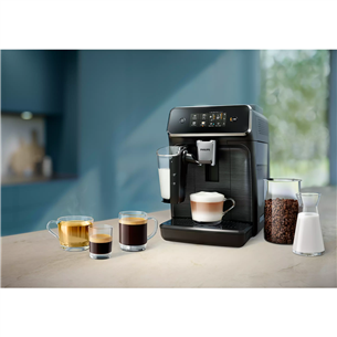 Philips Series 2300, läikiv must - Täisautomaatne espressomasin