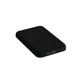 Puro Slim Power Mag, 4000 mAh, MagSafe, must - Akupank iPhone jaoks