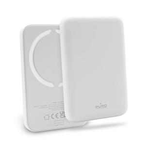 Puro Slim Power Mag, 4000 mAh, MagSafe, valge - Akupank iPhone jaoks FCBB40P1MAGWHI