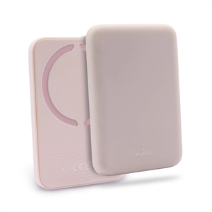 Puro Slim Power Mag, 4000 mAh, MagSafe, pink - Power bank for iPhone FCBB40P1MAGROSE