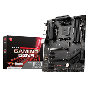 MSI, AMD B550, AM4, DDR4, ATX - Emaplaat