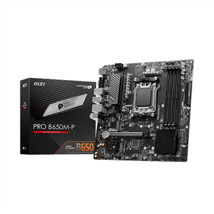 MSI, AMD B650, AM5, DDR5, mATX - Emaplaat PROB650M-P