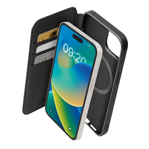 SBS Wallet Mag Case, iPhone 15, must - Nutitelefoni ümbris