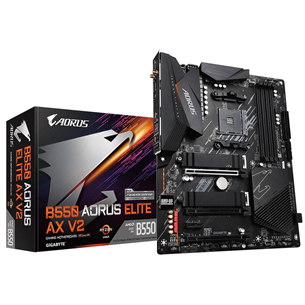 Gigabyte, AMD B550, AM4, DDR4, ATX, WiFi+BT - Emaplaat B550AORUSELITEAXV2