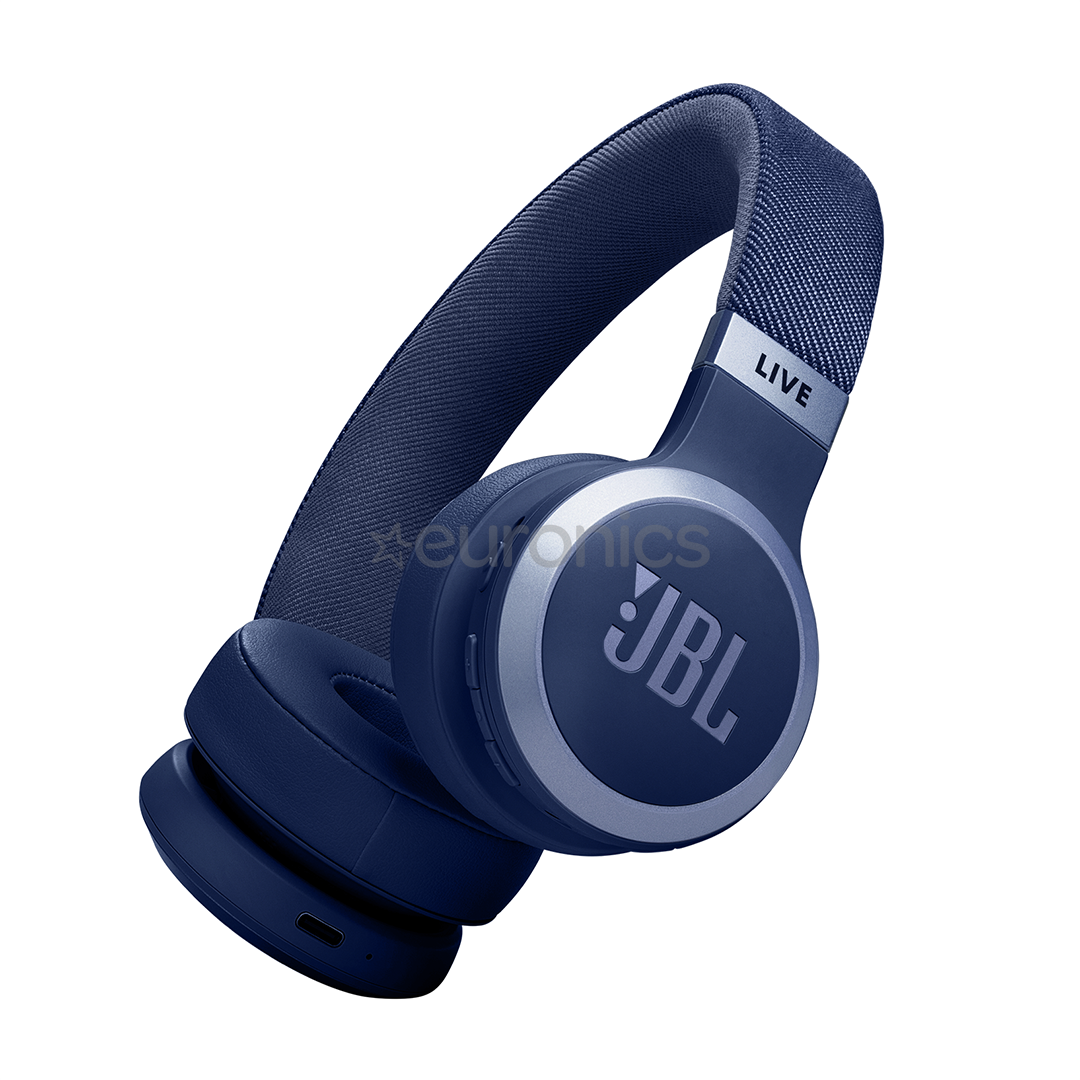 JBL Live 670NC adaptive noise cancelling blue Wireless on ear headphones JBLLIVE670NCBLU Euronics