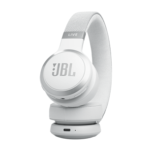 JBL Live 670NC, adaptiivne mürasummutus, valge - Juhtmevabad kõrvapealsed kõrvaklapid