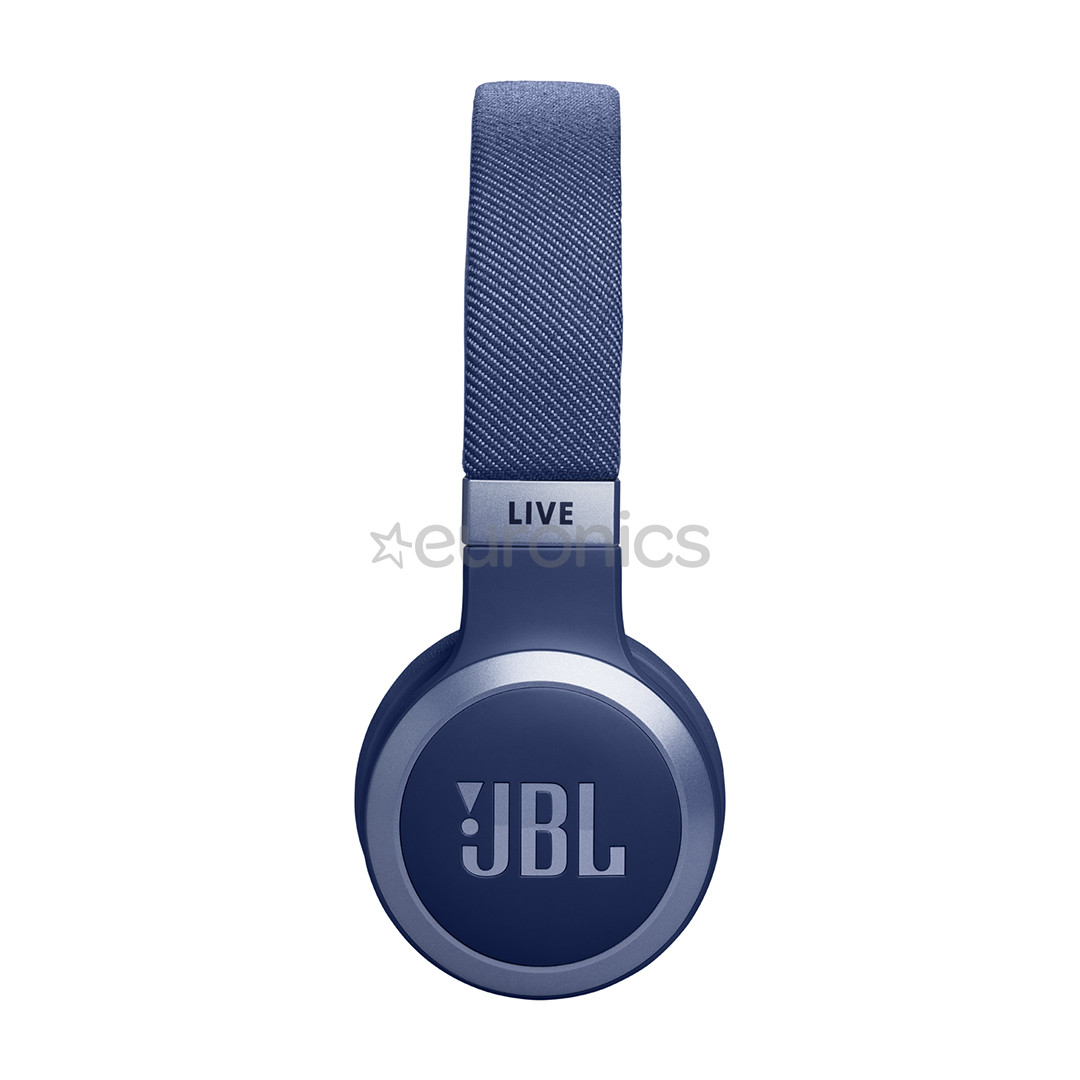 JBL Live 670NC, адаптивное шумоподавление, синий - Накладные беспроводные наушники